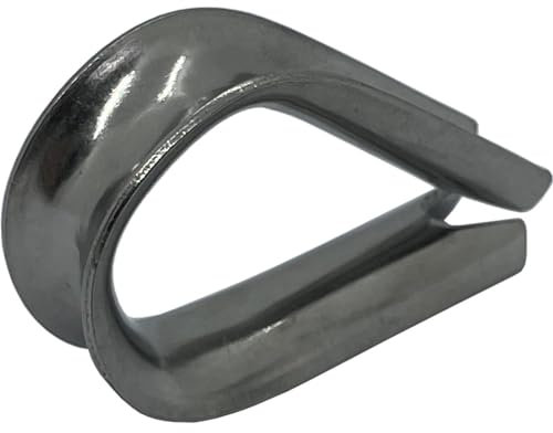 10x Cable metálico Dedal Acero inoxidable V4A 316 6mm inoxidable Dedal de cuerda