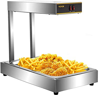 XFQZJG Lámpara calentadora de Alimentos, 1000W, lámpara de Calor Comercial Independiente, Catering, lámpara de Calor para Patatas Fritas, 30-85 ℃, Suministros para restaurantes