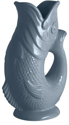 Wade - Brocca per pesce, in terracotta, iconica tradizione britannica, prodotta a Stoke-on-Trent, 0,6 l, grigio francese