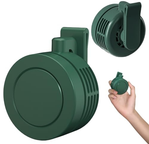 Mini ventilatore elettrico senza pale, portatile, silenzioso, con clip, regolabile a 3 velocità, ventilatore elettrico portatile con USB, ventilatore indossabile ricaricabile, raffreddamento a mani