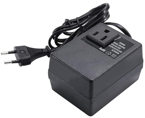 Convertidor de 220 V a 110 V Convertidor de voltaje monofásico de 220 a 110 para UE-EE. UU. Transformador reductor internacional para viajes europeos Convertidores de potencia Transformador reduct