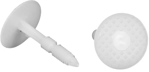 Plaster Plugs Panel Fixings 50-130mm DAMP PROOFING DPC MESH MEMBRANE INSULATION (25, 130mm (L) x 8mm (D))