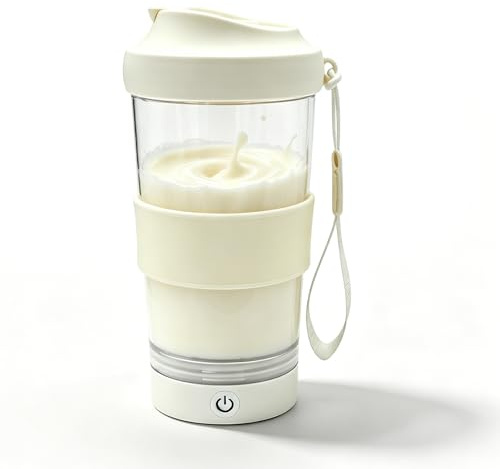 Shaker elettrico, 530 ml, shaker elettrico per proteine, frullatore automatico, senza BPA, tazza auto-mescolante per fitness, proteine, cacao, caffè, ricaricabile con USB-C