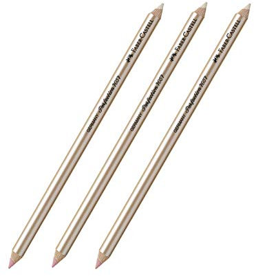 Faber-Castell Radierstift Perfection (3X 7057 | Doppelte Spitze | Weich & Hart)