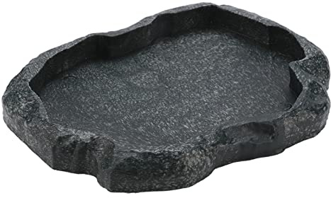 Ciotola per rettili, Mangiatoia in resina, ornamento acquario per cibo e acqua, for uso interno esterno