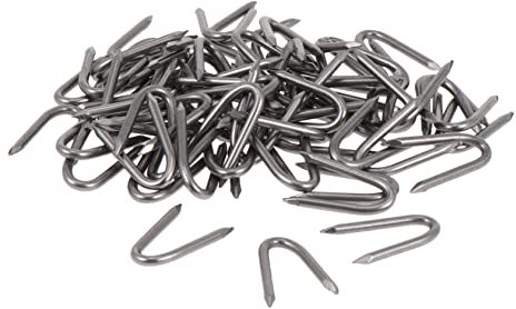 Yardwe 70pezzi Chiodi u Ferro per Giardino Pali Resistente per Fissaggio Terreno Teli Pacciamatura e Recinzioni Design Forma di u per Maggiore Stabilità e Tenuta Ottimale