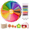 40 Farben Filzstoff, Filz zum Basteln 1mm, Bunte Filzplatten 20 x 30 cm, Polyester Felt Fabric Basteln, Bastelfilz Filz, Vliesstoff Filz mit 11 Bastelfilz Zubehör, Filzplatten zum DIY Handwerk Nähen