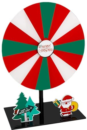 Roue gagnante de Noël | Jeu de Roue de la Fortune inscriptible et effaçable, tournante inscriptible pour fête de Noël, Carnaval, événements à la Maison