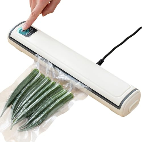 Machine À Sceller Les Sacs,80 kPa Outil Sous Vide À Puce Aspiration Forte - Machine de Scellage Sous Vide Alimentaire | pour Cuisine Maison Stockage Frais Fruits de Mer Légumes Fruits Noix