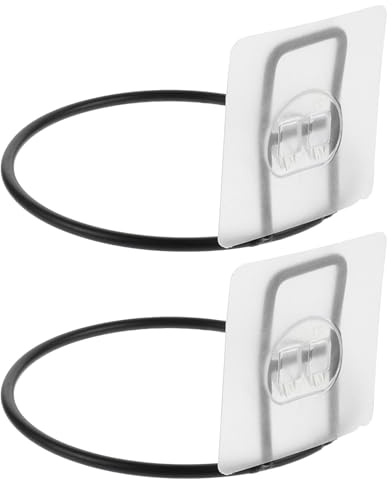 iplusmile 2pcs Wall Mounted Pet Feeding Bowl Holder for Cats and Dogs, Metal and Plastic Construction with Load Bearing Capacity and Space Optimisation, for Small Apartments and Home Use,