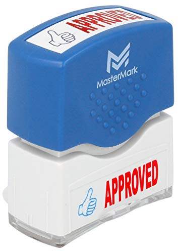 MasterMark Premium 2-Color Pre-Inked Office Stamp (Approved)