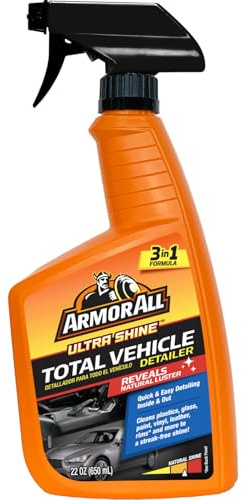 Armor All Ultra Shine Total Vehicle Detailer by Armor All, Car Detailer Spray for Interior and Exterior Use, 22 Fl Oz