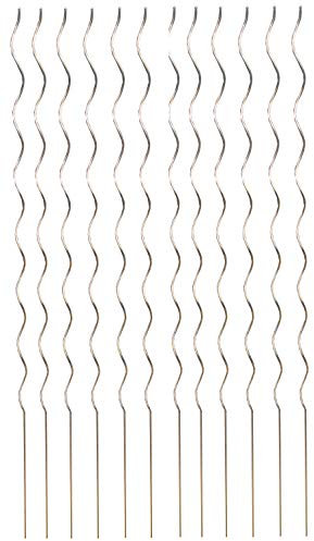 Tomato Spiral Support Metal Stakes Galvanised Pack of 12 (1.6m)