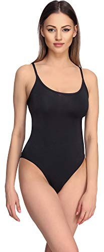 Merry Style Damen Body Ärmellos MS10-285 (Schwarz, S)