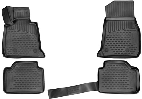 WALSER XTR Gummi Fussmatten Auto für BMW 3 Touring (F31) 07/2012-06/2019, 100% passgenaue Auto Fußmatten, robuste Universal Fußmatte Auto, Gummimatten Auto, Auto Fussmatten Gummi