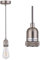 Satin Nickel Ceiling Pendant Light Fitting, Twisted Braided Flex,E27 Lamp Holder Suspended Pendant Light Fitting.CMF01SN