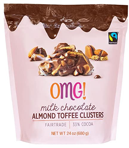 OMG! Milk Chocolate Almond Toffee Clusters, 680g