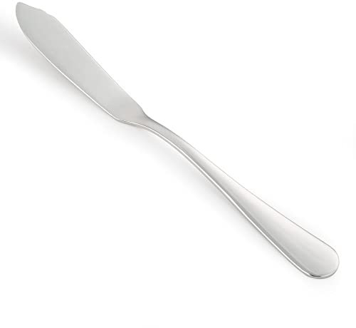 Arcos Serie Lisboa - Cuchillo de Pescado Cuchillo de Mesa - Monoblock de una pieza en Acero Inoxidable 85 mm - Color Plata