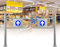 Entrance Swing Gate, Warehouse Pedestrian Transfer Gate Door,Supermarket Entrance and Exit Door, for Factory Aisle, Store Automatic Closure,200 * 100cm