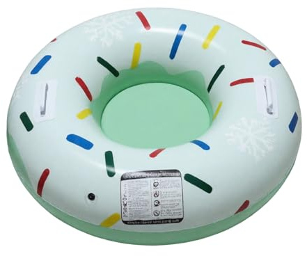 SnowTube - Slittino gonfiabile da 80 x 80 cm, versatile accessorio invernale per l'avventura, attrezzatura per avventure all'aperto, resistente, per bambini, adolescenti, adulti, per divertimento in