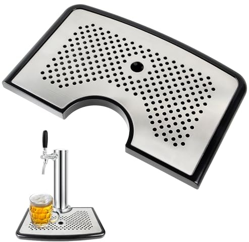 CHILDHOOD Stainless Steel Kegerator Beer Drip Tray for Universal tap tower
