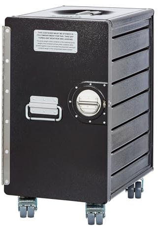 VanDeBord Rollcontainer mit Schubladen, mobiler Aktenschrank, Metallschrank, Schubladenschrank Küche, Druckertisch mit Rollen, vormontiert, 53,5 x 29,5 x 40,7, Bord Box XL, Schwarz