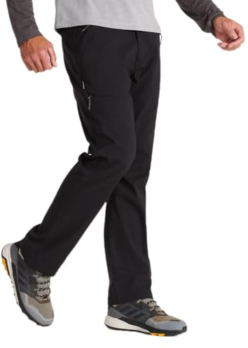 Craghoppers Men's Kiwi Pro II Walking Trousers Active Stretch Bottoms Black 40 L