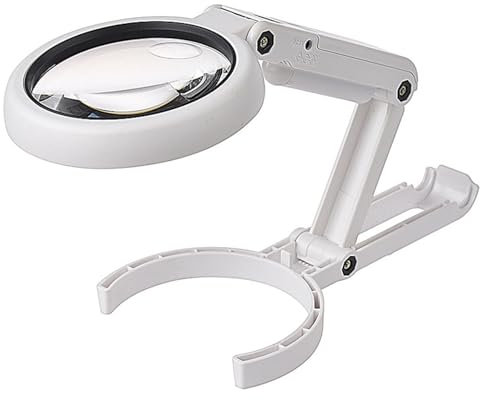 Meichoon Magnifier Lamp, USB Rechargeable, 5X/11X, 8 LED Lights, Foldable Arms, for Reading, Hobbies, Jewelry, Task Crafts or Workbench
