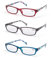LANLANG 3er-Pack Blaulichtfilter Lesebrille 2,0 für Damen mit 3 Mode farben, Anti Eyestrain Anti UV Lesebrille mit 0-4,0 Dioptrien L-L010
