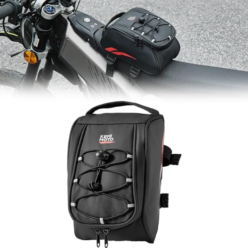 KEMIMOTO Dirt Bike Frame Bag, Waterproof Front Battery Bag Storage Pouch Compatible with Sur-Ron Light Bee X, S X160, X260 Soleil 01 E-Ride Pro SS/S ridstar q20 Talaria E-Bike,Dual Sport 2.5L Red