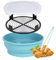 Better Breader Shaker Bowl, 10 * 3.5 Inch Batter Bowl, 2800ml Breading Shaker with Clips for Frying Fish Fried Chicken Wings Onion Rings