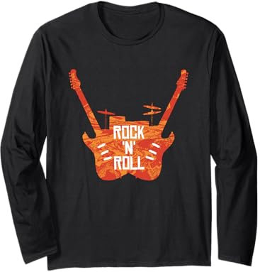 Fourchette à frites, rock 'n roll et cadeau de concert en métal lourd Manche Longue