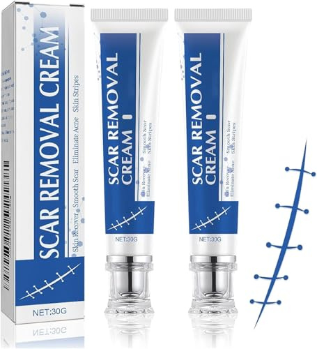 Soin des cicatrices visage et corps, crème cicatrisante, pour cicatrices, hyperplasie et atrophie, peau lisse pour tous les âges et tous les types de peau