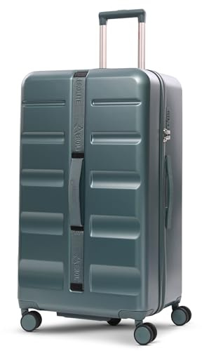 Aerolite Large 101L ABS Hard Shell Trunk Suitcase, 4+1 Wheels, TSA Lock | Check-in Hold Luggage Travel Trunk , Large 101L ABS Hard Shell , 4+1 Spinner Wheels , TSA Approved Lock (Green)