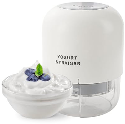 Colino per yogurt a pressione, per la preparazione del latte di soia, per uso in cucina, colino a maglia fine con setaccio rimovibile, strumento multiuso per formaggio, caffè, succo, tè, miele