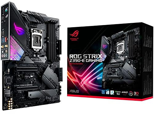 ASUS ROG Strix Z390-E Gaming LGA1151 (Intel 8th and 9th Gen) ATX DDR4 DP HDMI M.2 USB 3.1 Gen2 802.11 AC Wi-Fi Motherboard, Black