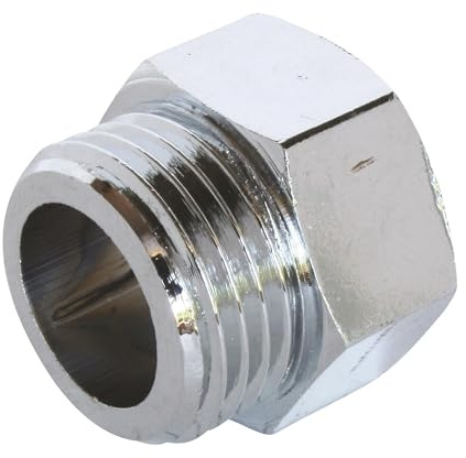 SOMATHERM FOR YOU, Raccord égal laiton nickelé Mâle Femelle 20/27 - Raccord à visser chromé, étanchéité sur filet ou joint plat, résistant à la corrosion, pour eau chaude et froide