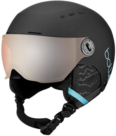 Bollé - Quiz Visor, Black Blue Matte, Orange Gun, Extra Small, Snow Helmets, Unisex, Children