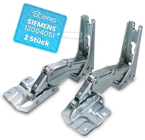 DL-pro Cerniera Set superiore + inferiore porta adatto per Bosch Siemens Neff Constructa per 12004051 frigorifero