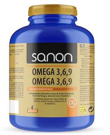 NOVA ENGEL Sanon Omega 3,6,9 De 720 Mg 360 Cápsulas