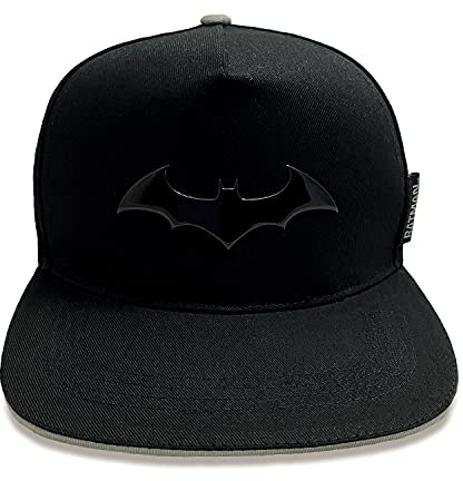 Batman Casquette Snapback Noir pour Homme en Coton, Super-héros, Chapeau avec visière