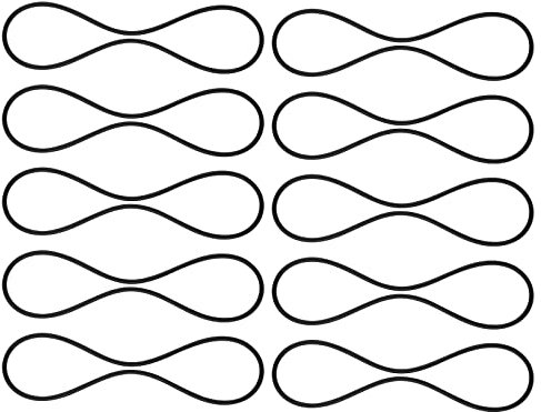 SAVITA 10pcs Universal Elastic Microphone Bands - Replacement Shock Mount Rubber Rings (Black)