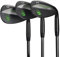 BombTech Premium Golf Wedge Set - 52, 56, 60 Degrees - Max Groove for Increased Spin - Black Wedges (Black)