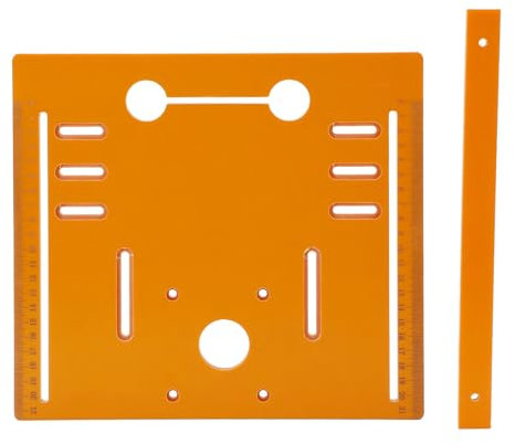 Défonceuse Sous Table, Plaque d'insertion de Scie Circulaire Défonceuse Sur Table Defonceuse A Bois Sur Table Plaque de Base de Machine de DéCoupe 0-19 Cm pour Bancs de Menuiserie