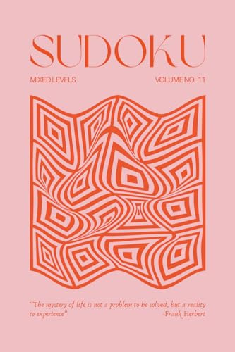 Pretty Pocket Sudoku - Mixed Level Puzzles - Volume 11: 300 Sudoku Puzzles - Small Travel Friendly Size Only 4 x 6 Inches (Pop of Color — Pocket Sudoku)