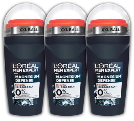 3-pack Loreal män Expert Magnesium Defense Deoroller 3 x 50 ml