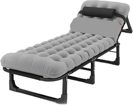 Lettino Da Campeggio Pieghevole Outdoor Folding Bed Single Bed Lunch nap Widening Simple Lunch Care Portable Multifunctional Camping Bed Office Lounge Chair Per Pesca Giardino Campeggio Ufficio Letto