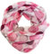 J26 Dots Punkte Seide Sommer Loop Farbverlauf Silk Uni Rundschal Schlauchschal Stola Schal leicht (Kreis Pink)