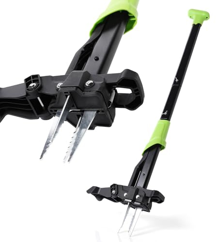 Yocada Stand Up Weed Puller Tool Heavy Duty 4 Manganese Steel Claws Gardening Hand Weeding Tool with 39 Ergonomic Long Handle Easy Eject Mechanism for Weeding