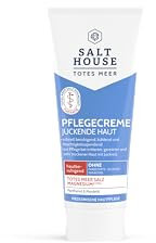 SALTHOUSE Totes Meer Pflegecreme bei gereizter, sehr trockener Haut mit Juckreiz - mit Totes Meer Magnesium, Panthenol & Mandelöl wie etwa bei Neurodermitis und Psoriasis (Schuppenflechte), 75 ml